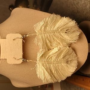 Paparazzi Hanging By A Thread Earrings White NWT